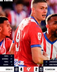 开云体育入口-【西甲】赫罗纳主场4比2巴萨挺进欧冠，皇马提前夺冠